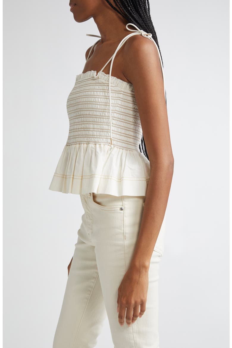 Ophelia Smock Cotton Top, Alternate, color, DOVE