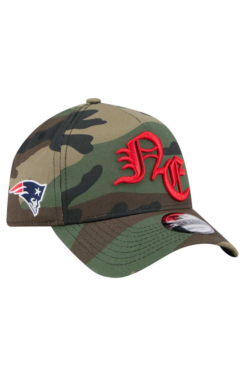 New Era Men's New Era Camo New England Patriots Mystic Camo A-Frame 9FORTY Adjustable Hat, Alternate, color, Camo