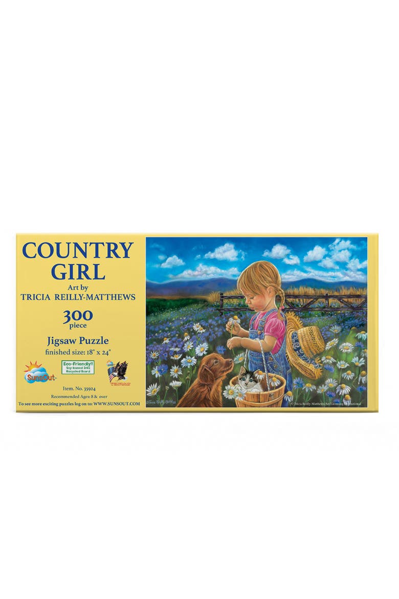 Country Girl 300 piece Jigsaw Puzzle for Adults, Alternate, color, Multicolor