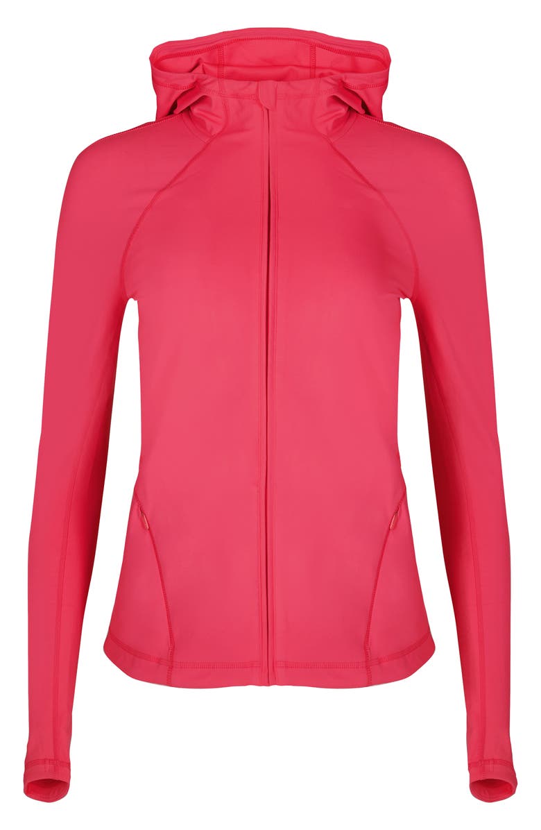 Sweaty Betty Supersoft Workout Zip Jacket, Alternate, color, Glow Pink