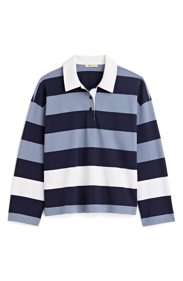 Madewell Long Sleeve Rugby Polo Shirt, Alternate, color,