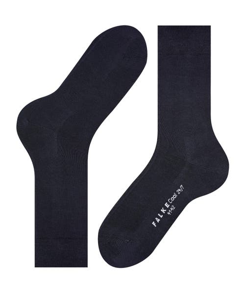 Falke Cool 24/7 Cooling Dress Socks In Blue