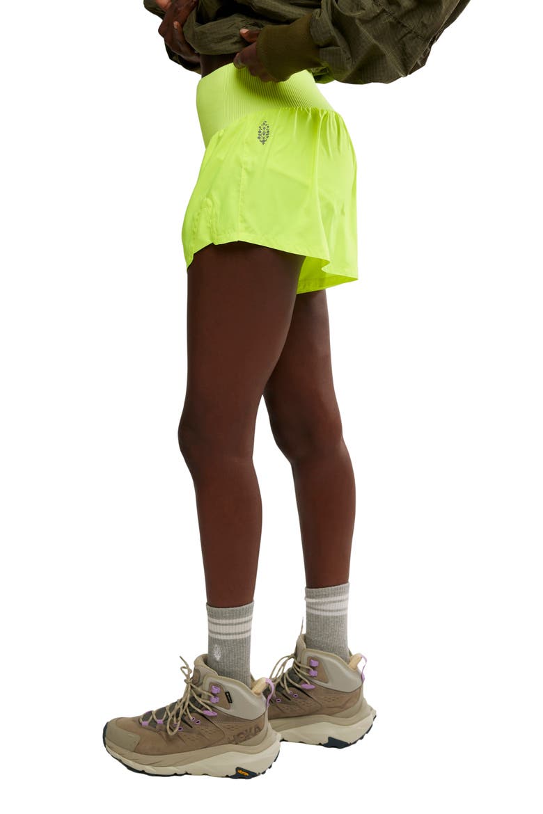 FP Movement Carpe Diem Water Resistant Shorts, Alternate, color, HIGHLIGHTER YELLOW