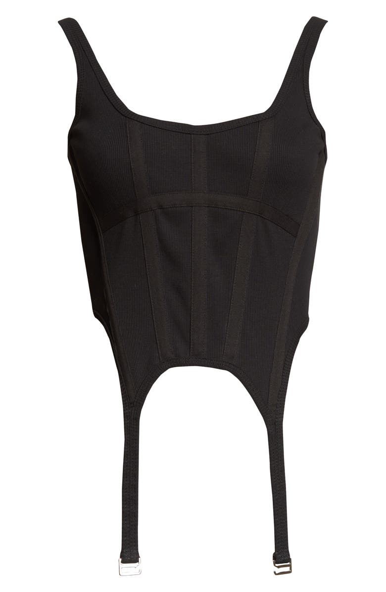 Dion Lee Ribbed Combat Corset Tank Top, Alternate, color,