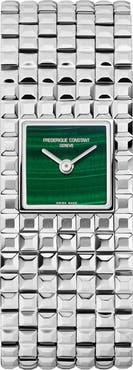 FREDERIQUE CONSTANT Classics Manchette Malachite Bracelet Watch, 20mm x 25.7mm