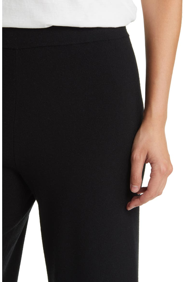 Krista Knit Wide Leg Pants, Alternate, color, BLACK