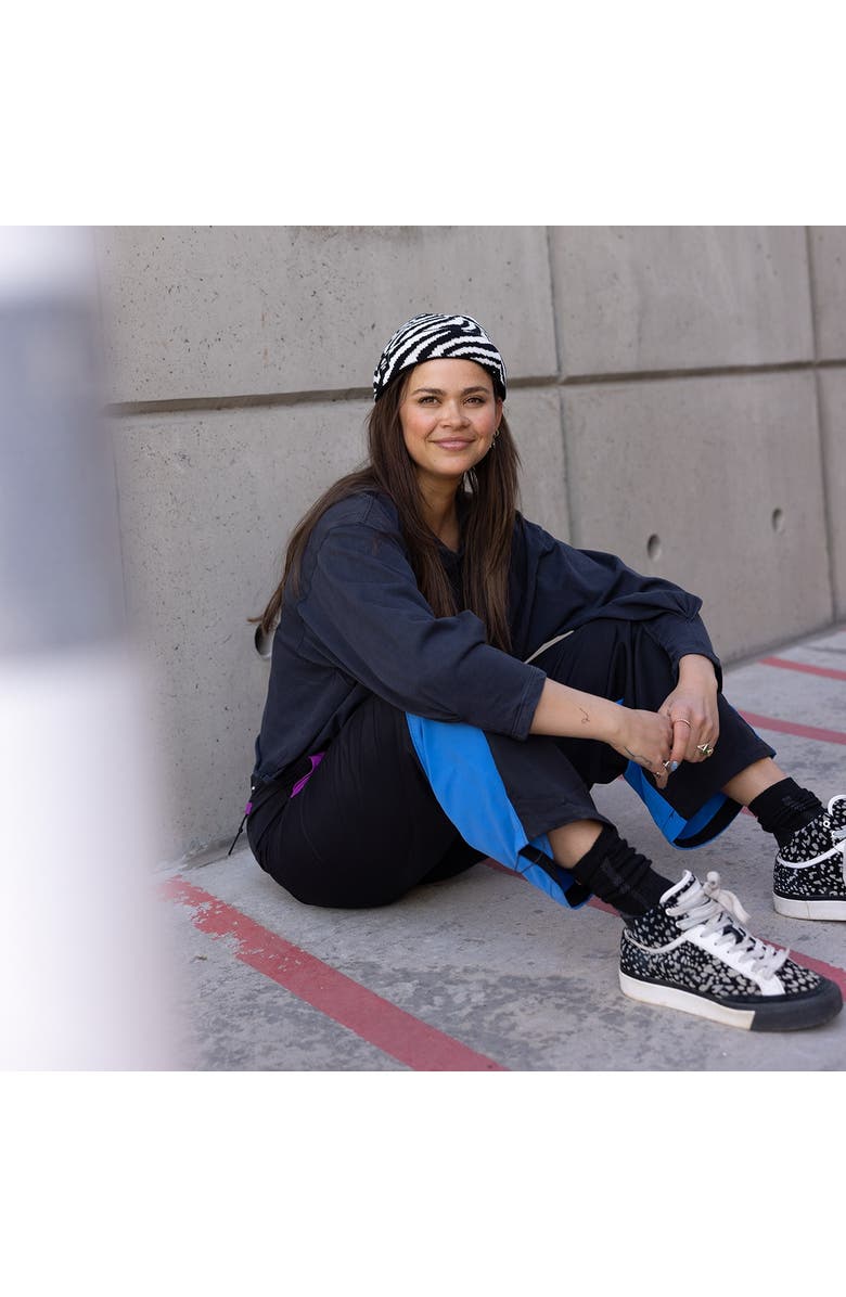 Turtle Fur Zebralicious Winter Hat, Alternate, color, Black