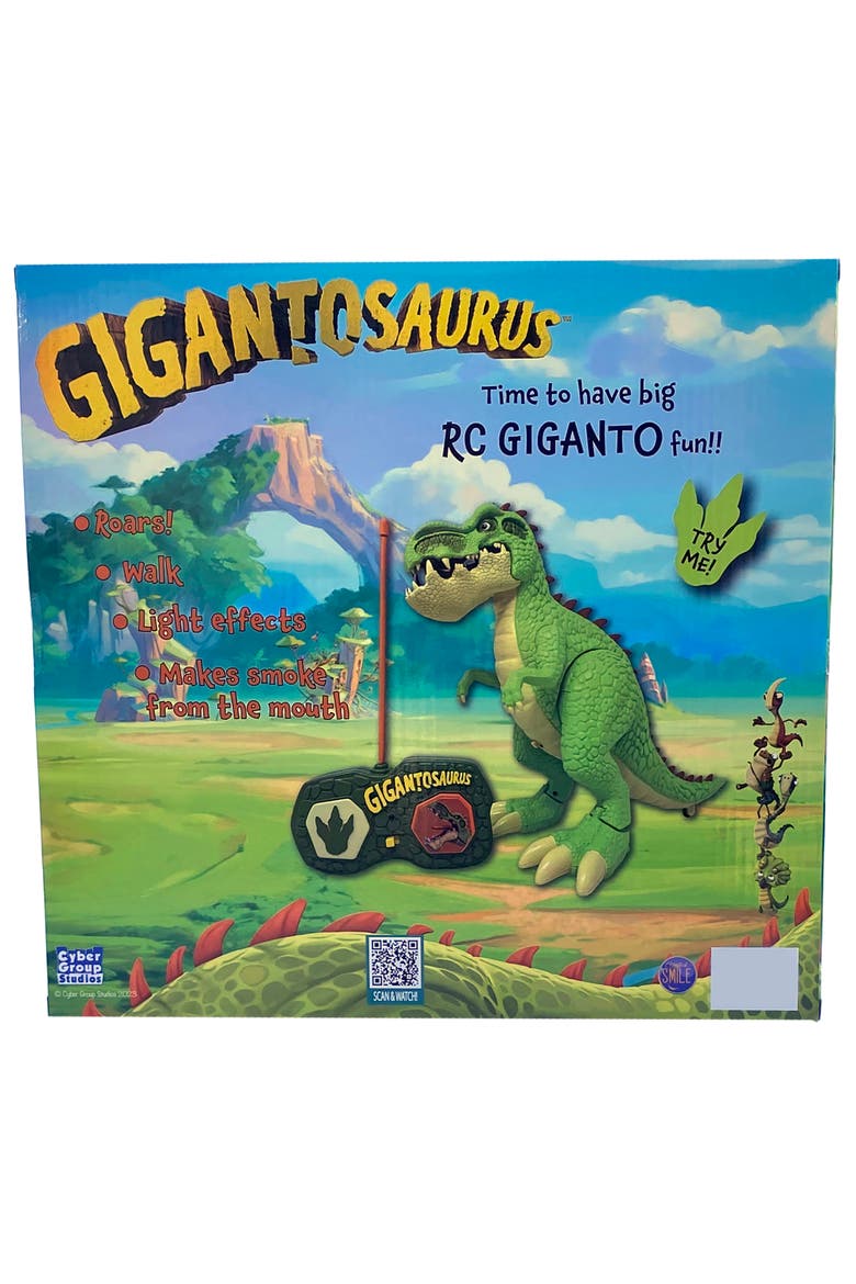 Remote Controlled Giganto Dinosaur Action Figure, Alternate, color, Multicolored