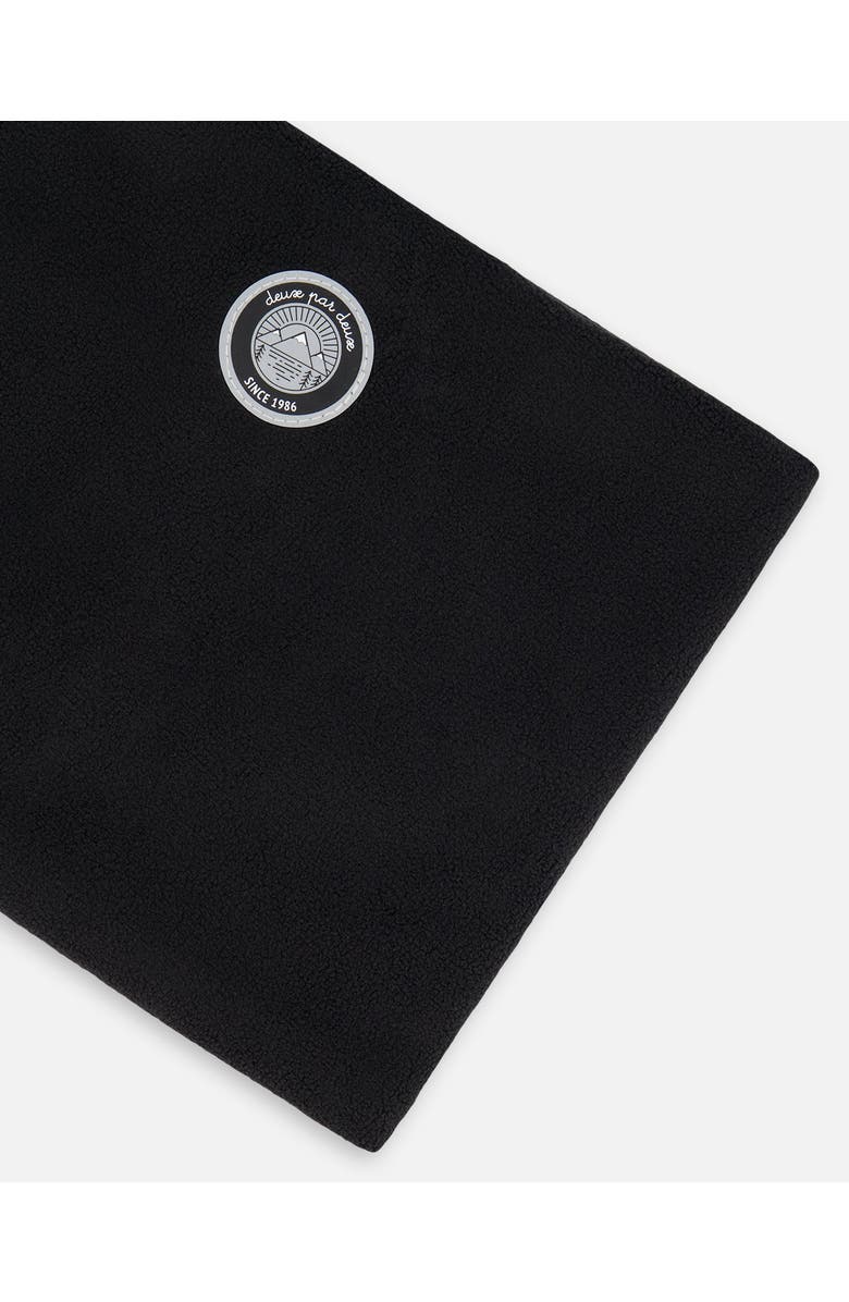 Deux par Deux Kids Unisex Solid Polar Neckwarmer Black, Alternate, color, 