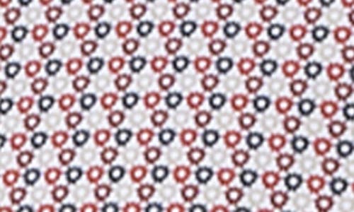 Studio Garnet Los Angeles Geometric Stretch Button-down Shirt In Burgundy