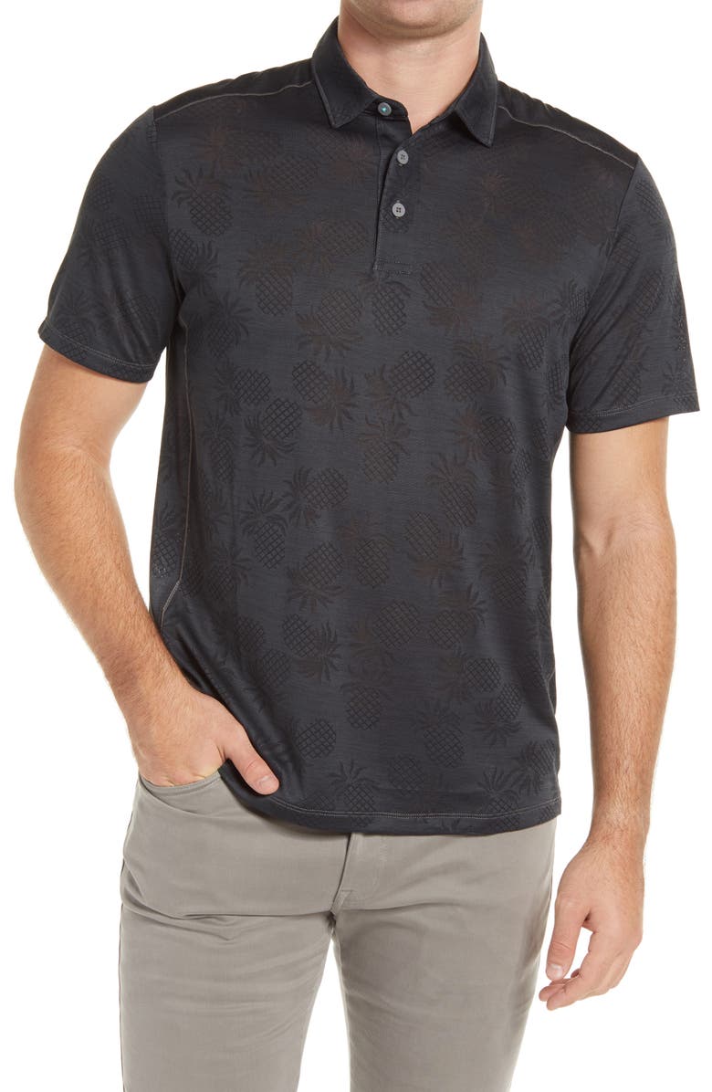 Tommy Bahama Pineapple Palm Coast Short Sleeve Polo, Main, color,