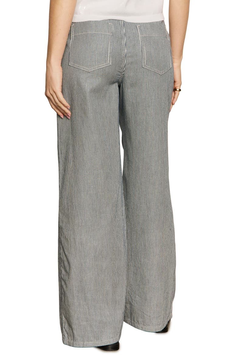 Sanctuary The Marine Stripe Patch Pocket Wide Leg Pants, Alternate, color,