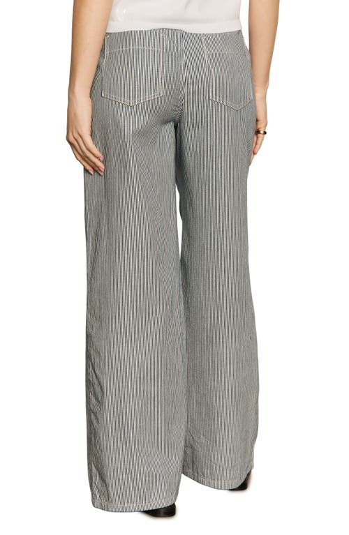 Sanctuary The Marine Stripe Patch Pocket Wide Leg Pants