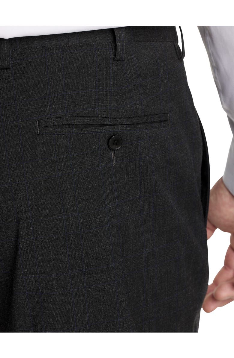 Oak Hill Premium by DXL Windowpane Suit Pants, Alternate, color, Grey