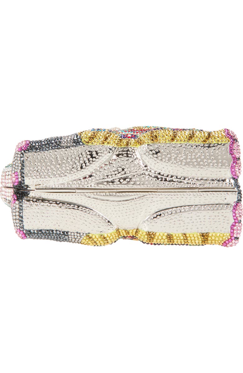 JUDITH LEIBER COUTURE Elephant Crystal Embellished Clutch, Alternate, color, Silver Multi
