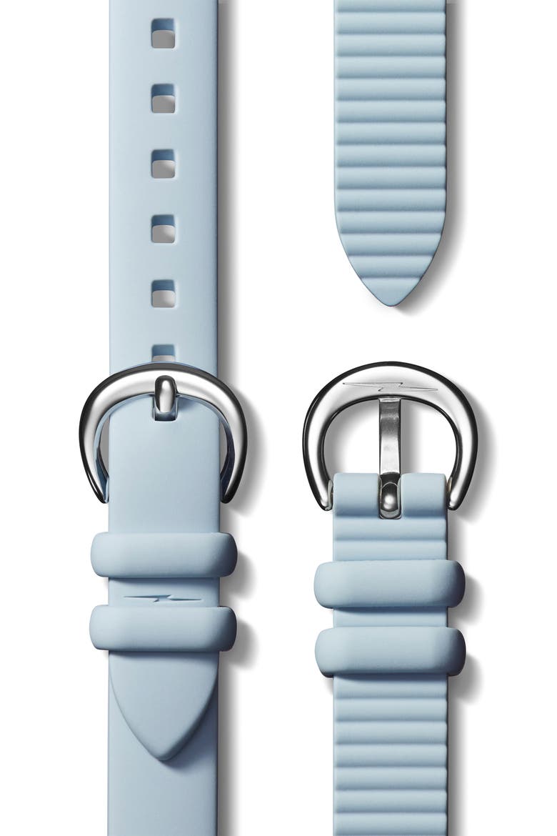 Detrola Pee Wee Silicone Strap Watch, 25mm, Alternate, color, DUSTY TURQ
