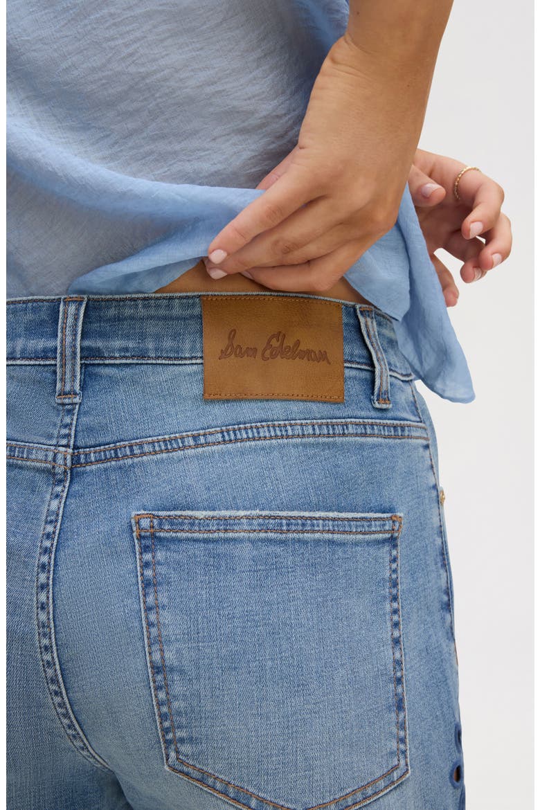 Embroidered Eyelet Wide Leg Jeans, Alternate, color, POPPY INDIGO WASH