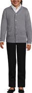Lands' End School Uniform Kids Legacy Varsity Cardigan