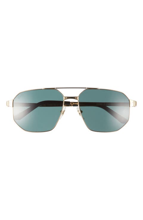 60mm Polarized Pilot Sunglasses