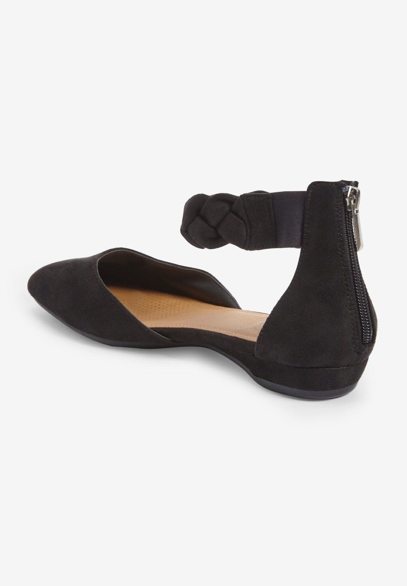 Comfortview The Rayna Flat, Alternate, color, Black