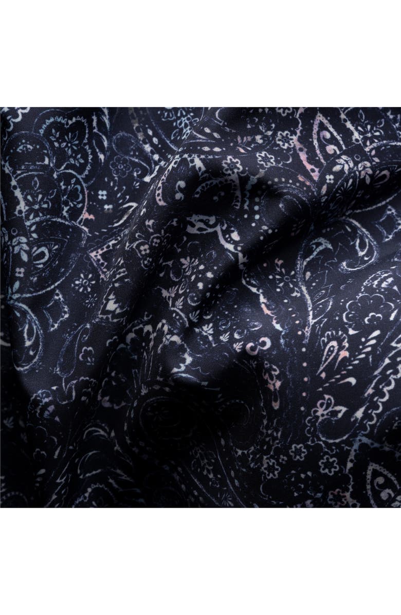 Eton Bandana Print Swim Trunks, Alternate, color, Blue