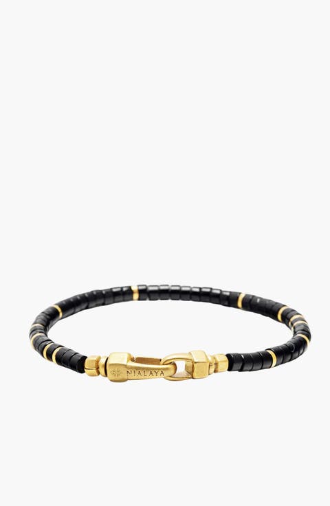 Black Onyx Heishi Bracelet