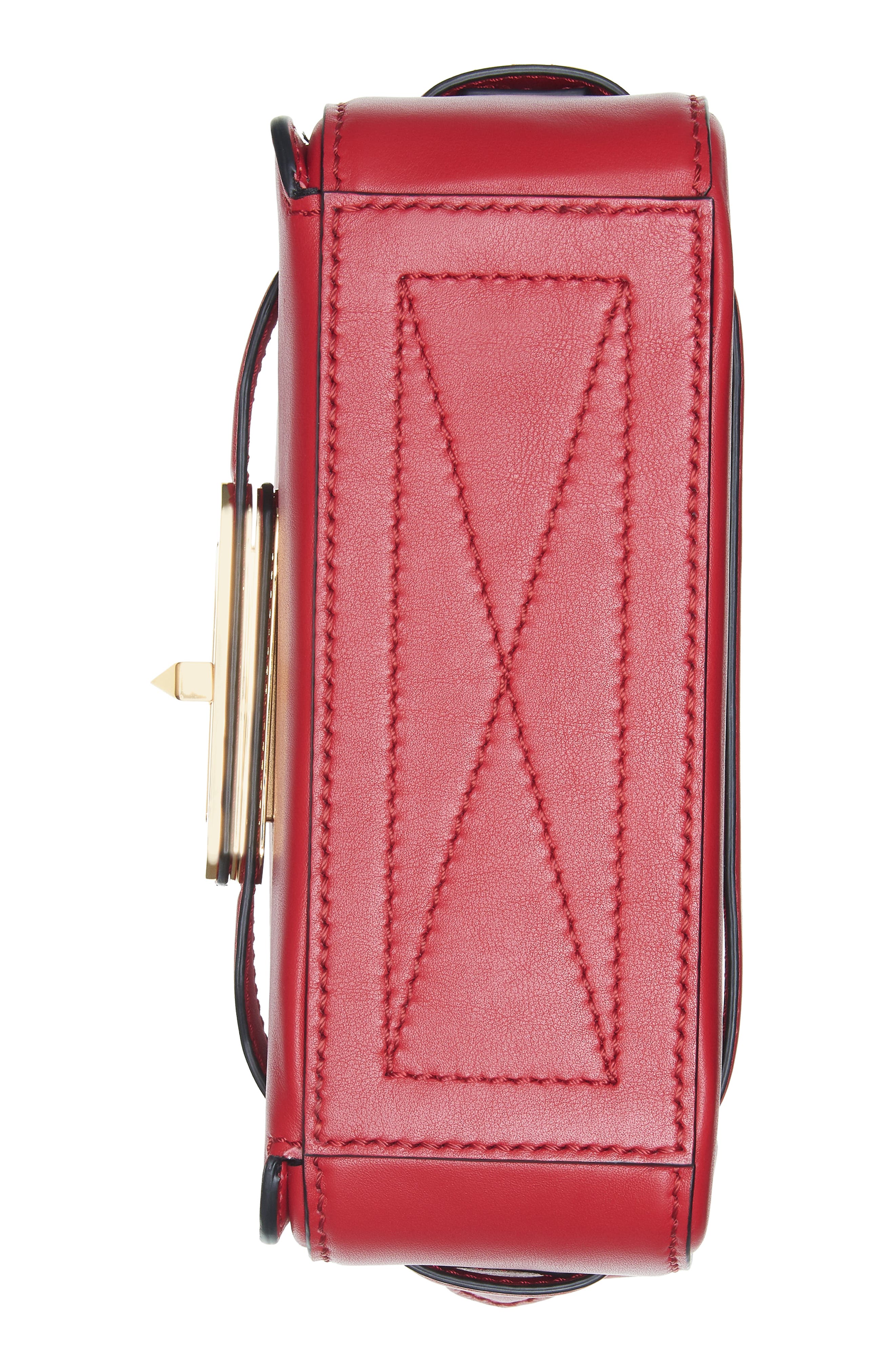 Alexander McQueen The Myth Small Leather Camera Bag, Alternate, color, DEEP RED