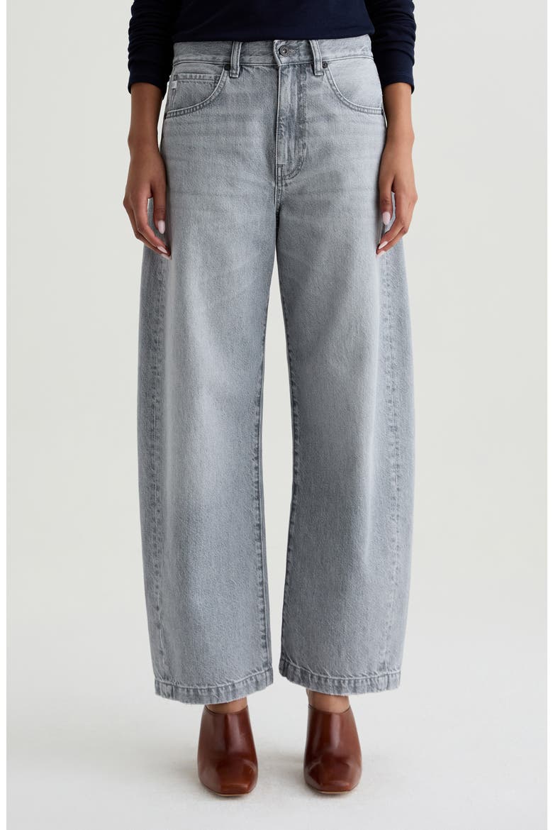 Hattie High Waist Barrel Leg Jeans, Main, color, AL FRESCO