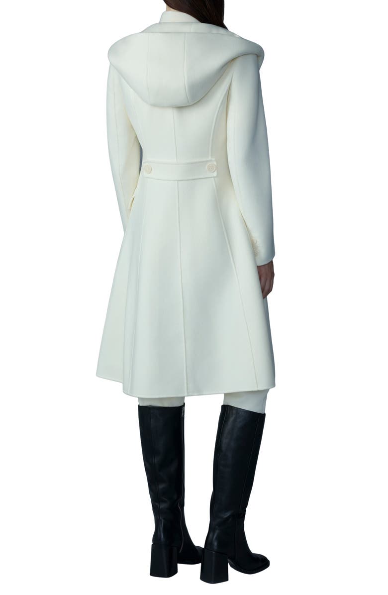 Mackage Hooded Coat with Removable Bib, Alternate, color, Cream
