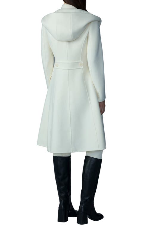 Mackage Hooded Coat With Removable Bib In White