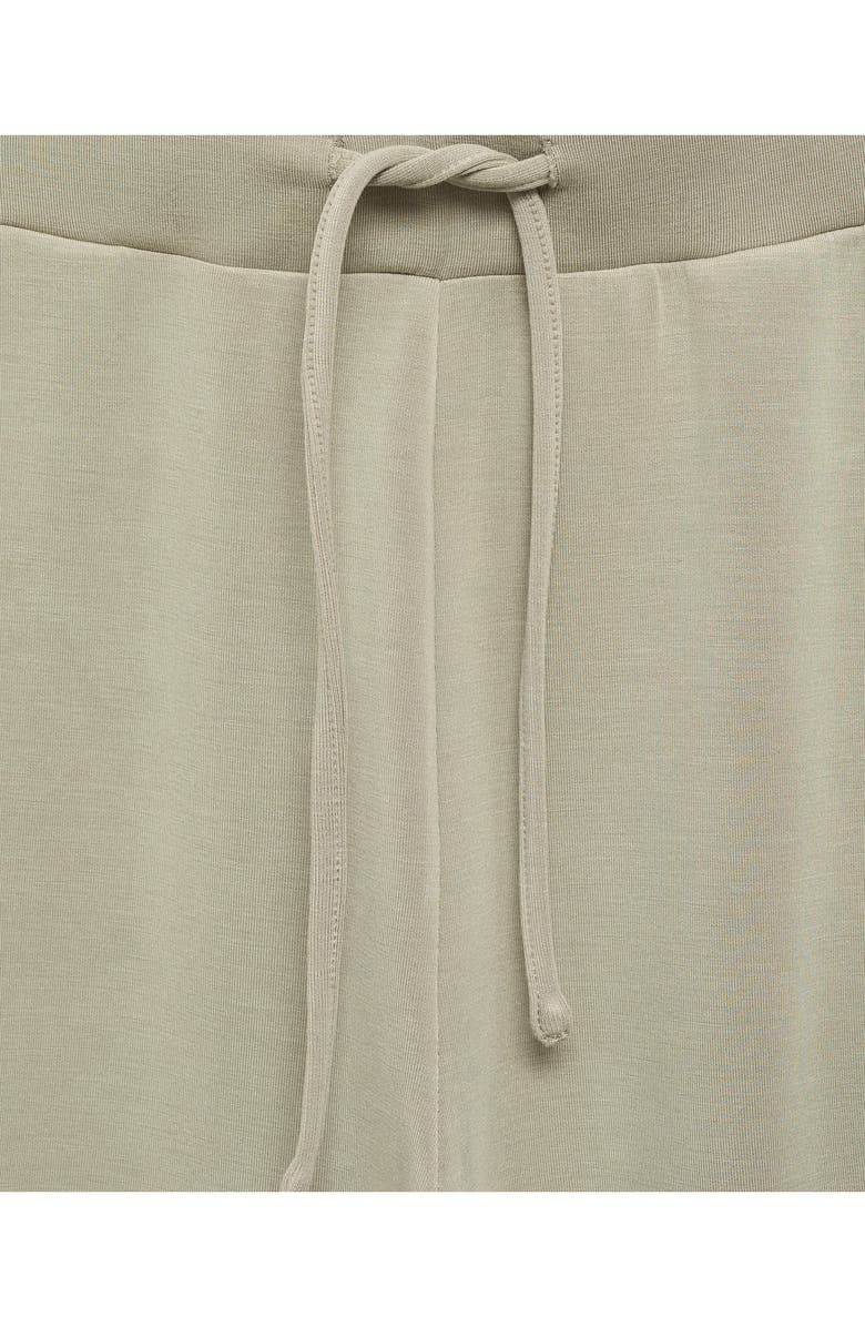 MANGO Drawstring Straight Leg Pants, Alternate, color, Khaki Green