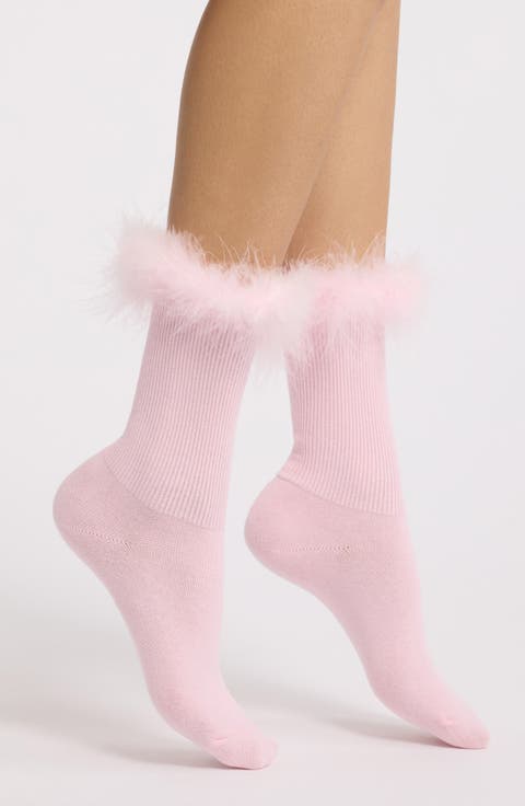 Frou Frou Trim Cotton Socks