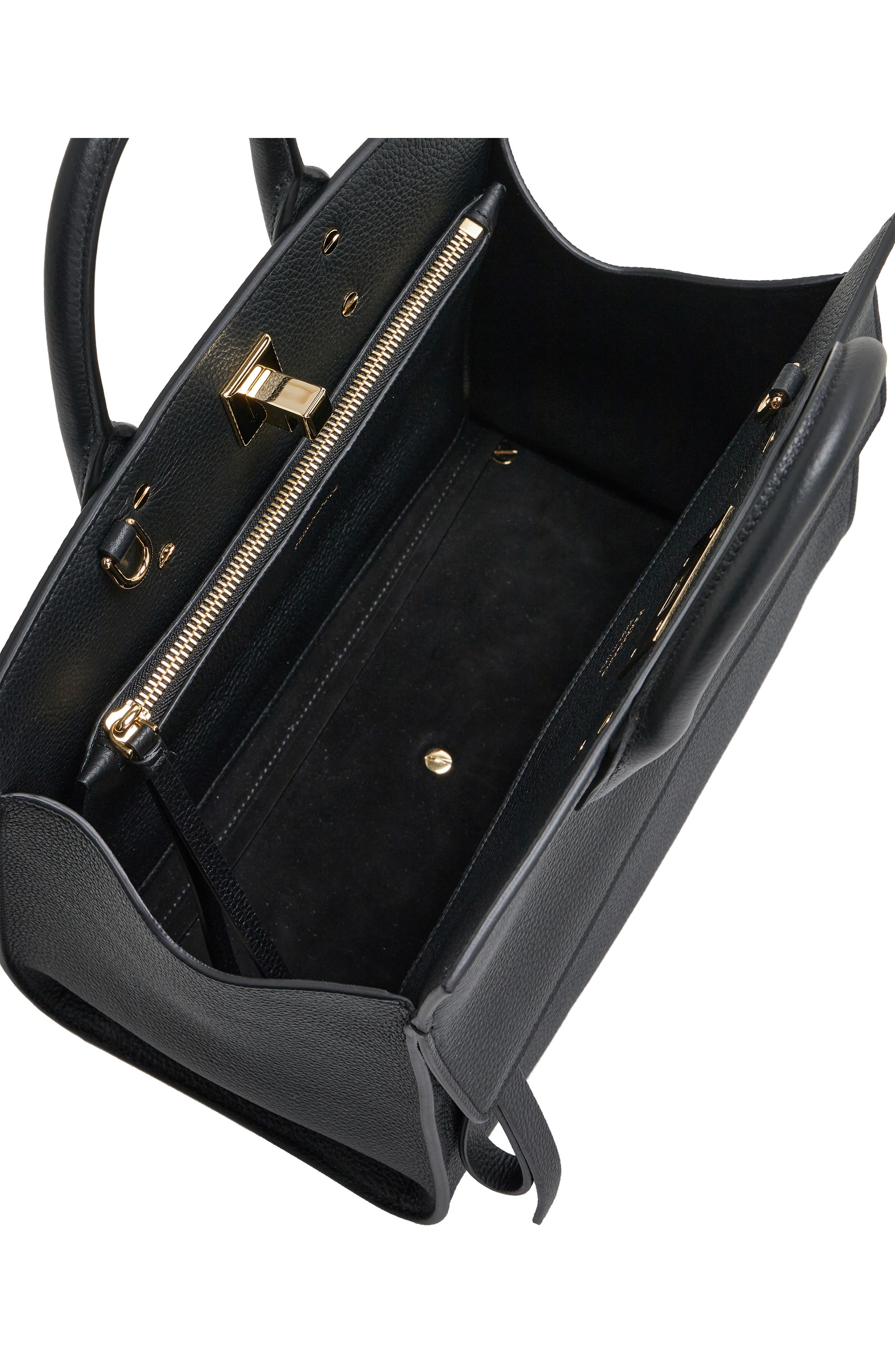 FERRAGAMO The Studio Soft Small Leather Top-Handle Bag, Alternate, color, 