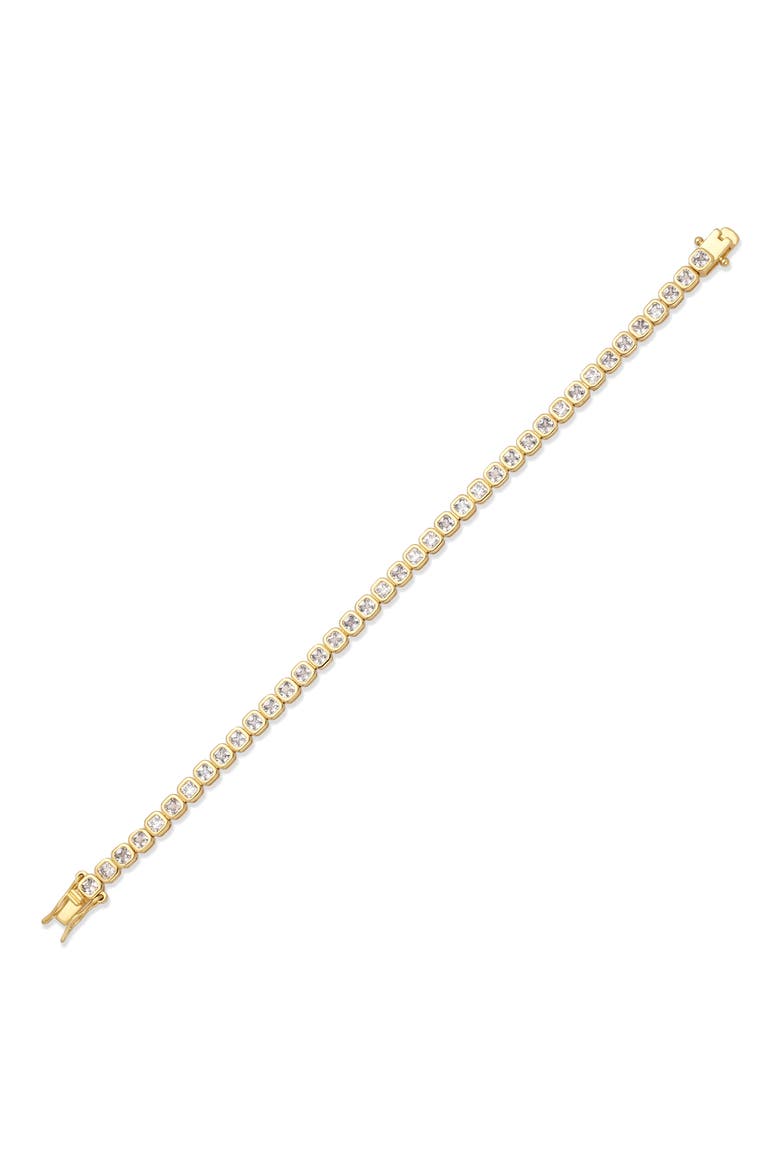 Solenne Line 18k Gold Plated Cubic Zirconia Bracelet, Alternate, color, GOLD