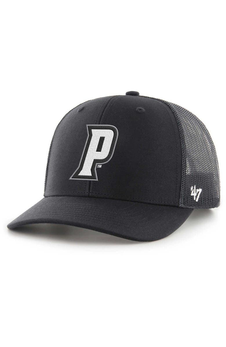 '47 Men's '47 Black Providence Friars Trucker Adjustable Hat, Main, color, 