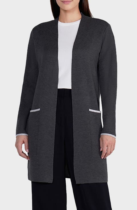 Cornella Double Knit Open Front Cardigan