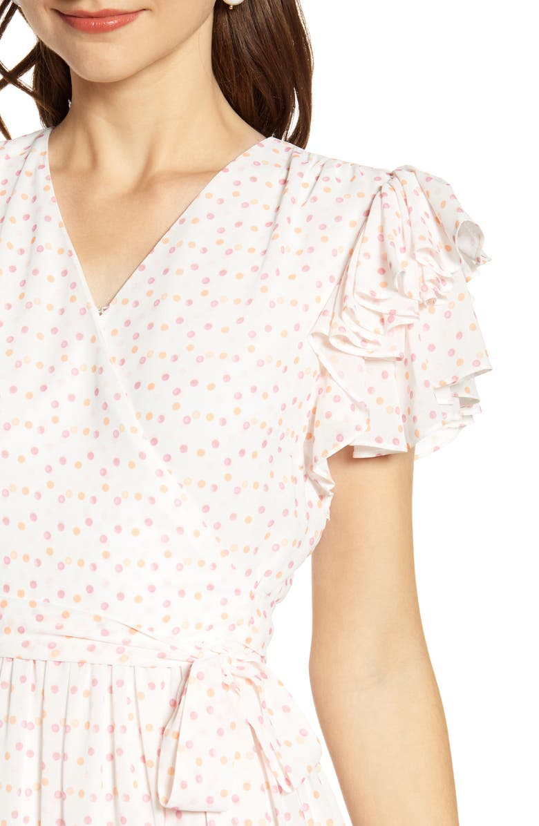 Rachel Parcell Tiered Ruffle Sleeve Dress, Alternate, color, 