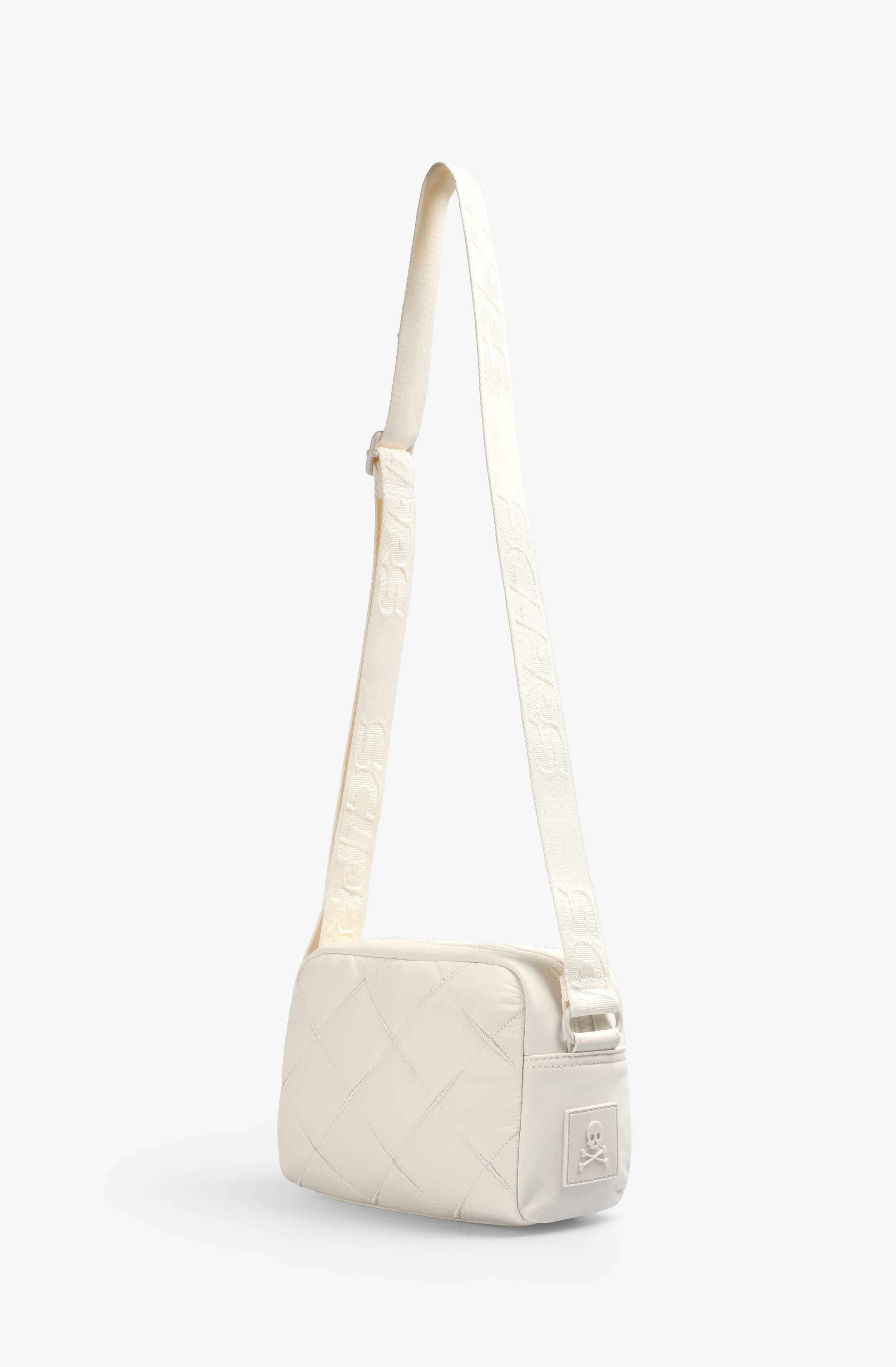 Scalpers Ny Quilted Fabric Bag, Alternate, color, Ecru