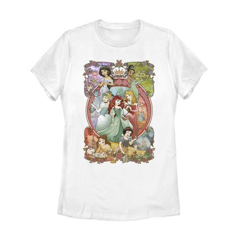 Women's Disney Vintage Collage  Graphic T-Shirt