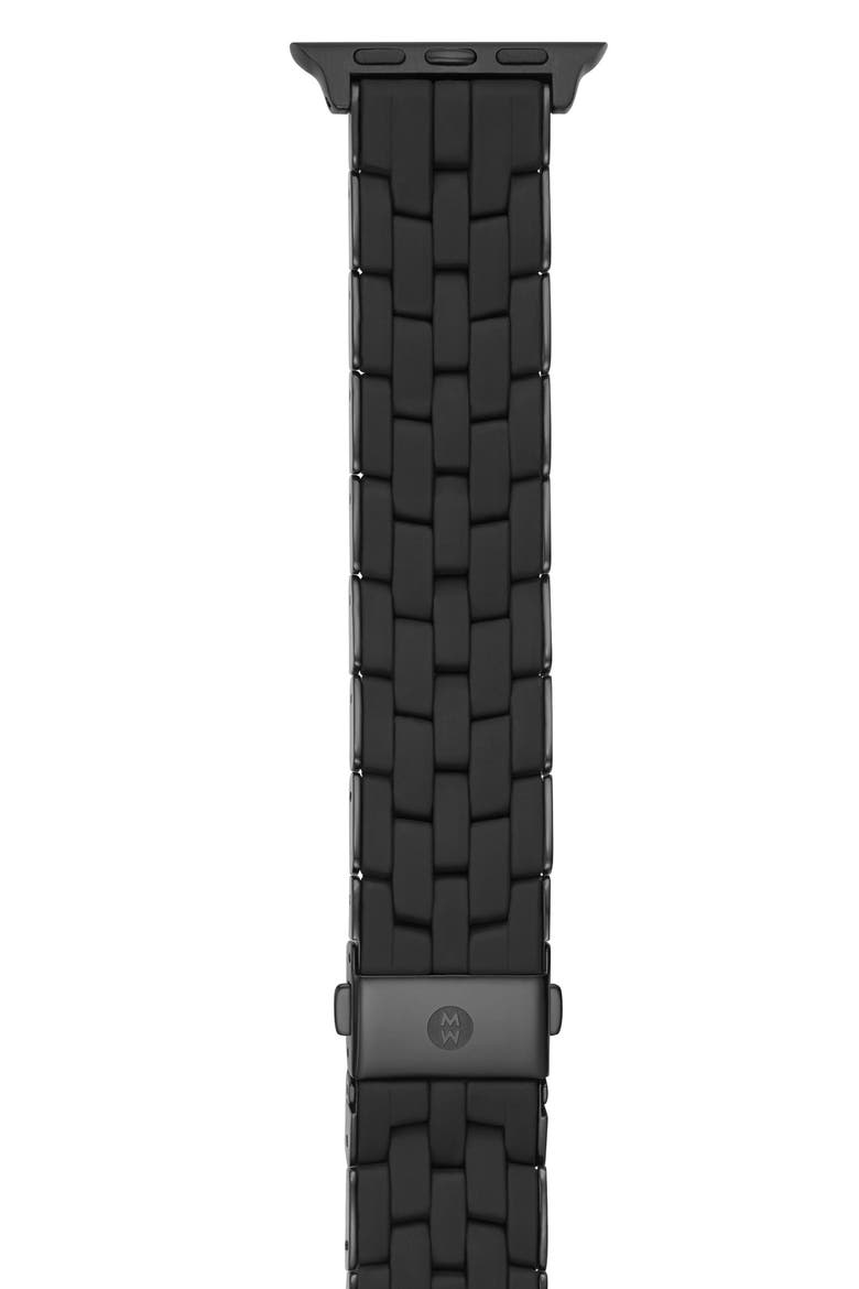 Silicone 20mm Apple Watch® Bracelet Watchband, Main, color, BLACK/BLACK