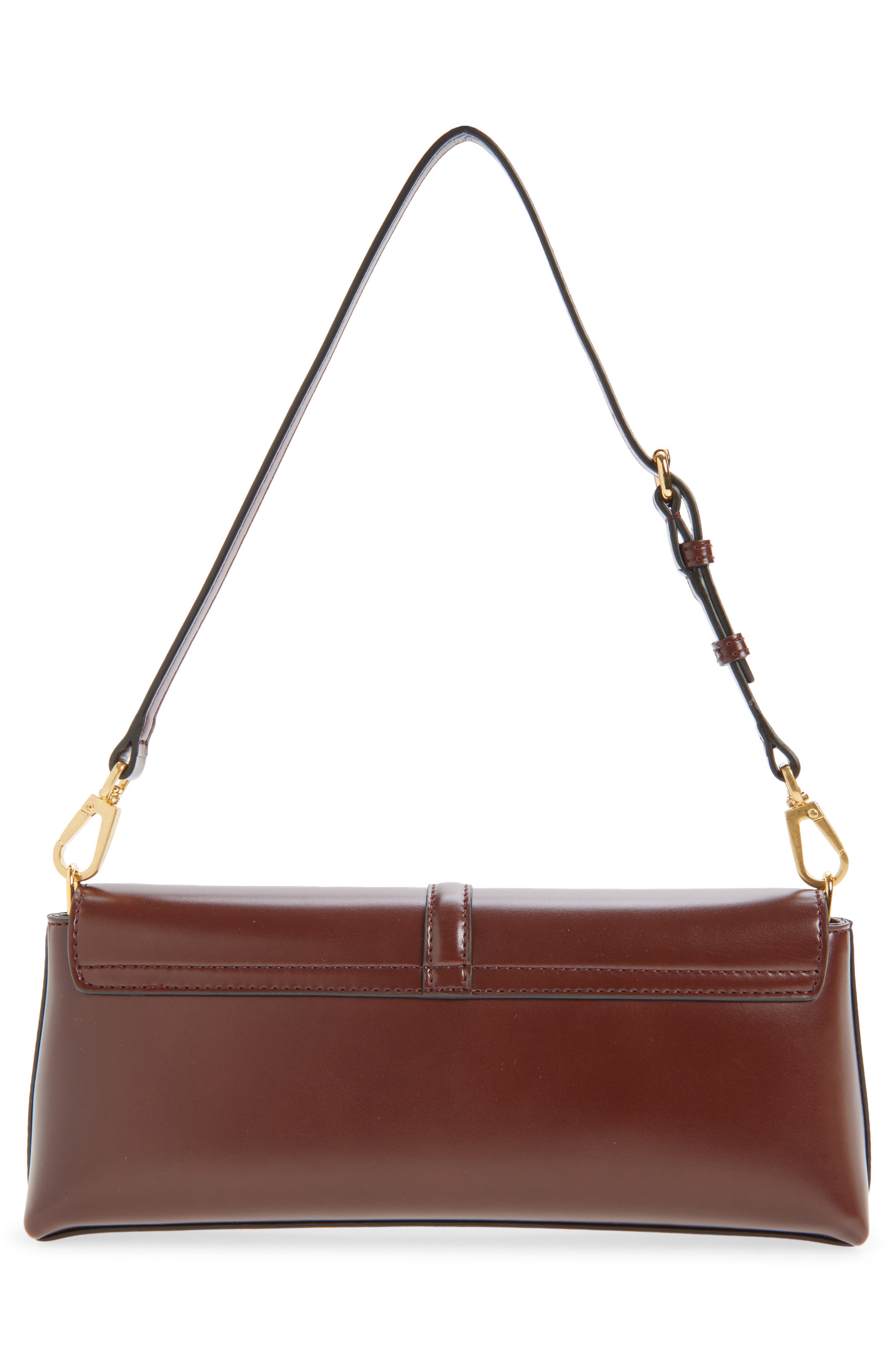 Stella McCartney Ryder Pochette, Alternate, color, Mahogany