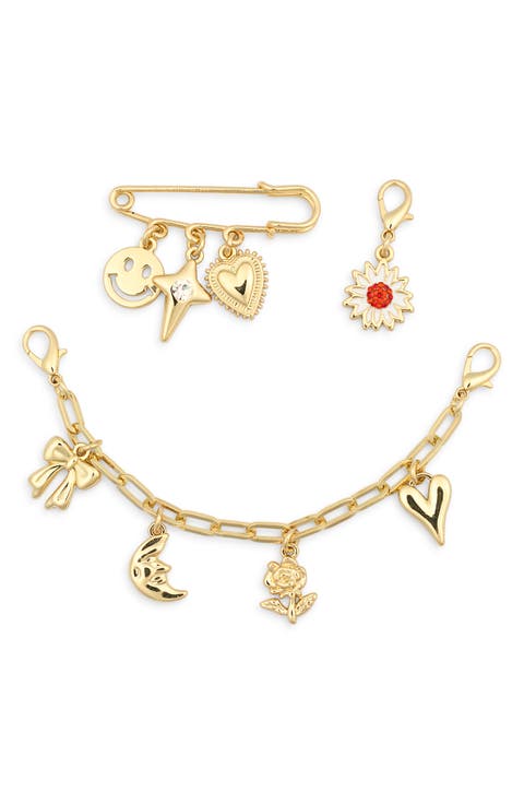 Set of 3 Clip-On Shoe Charms