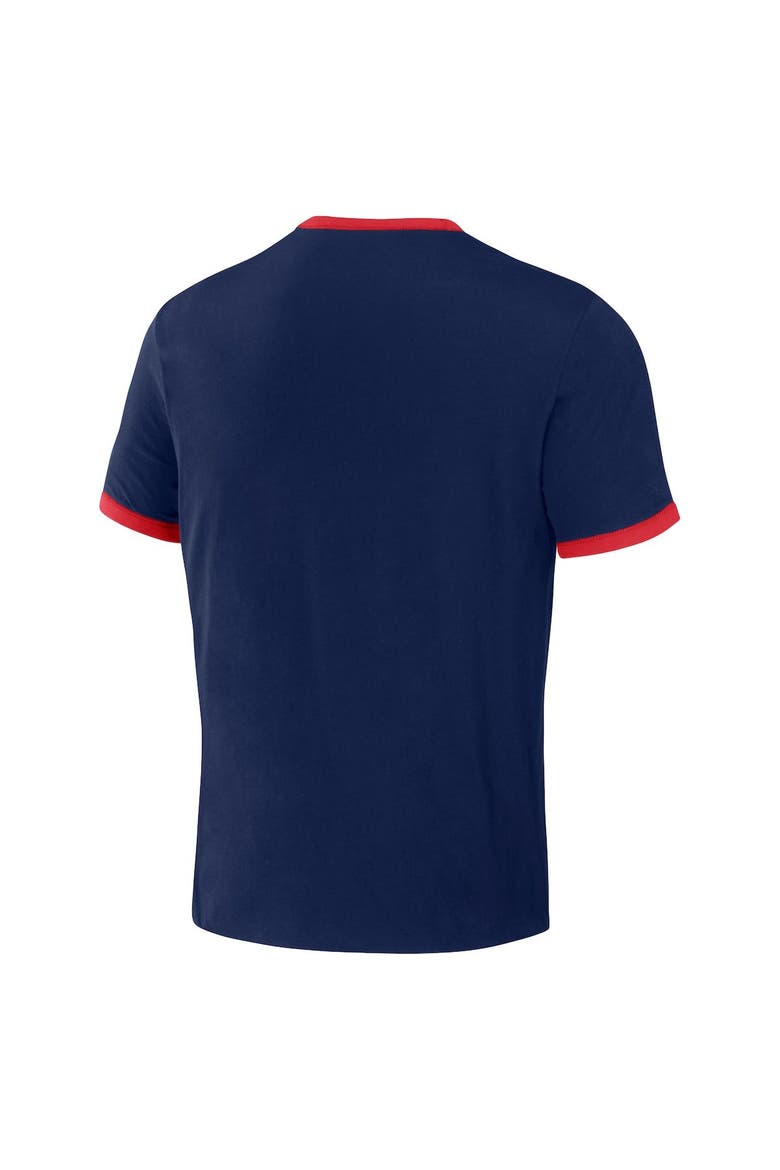 Men's Darius Rucker Collection by Fanatics Red/Navy Los Angeles Angels Two-Way Ringer Reversible T-Shirt, Alternate, color, Red