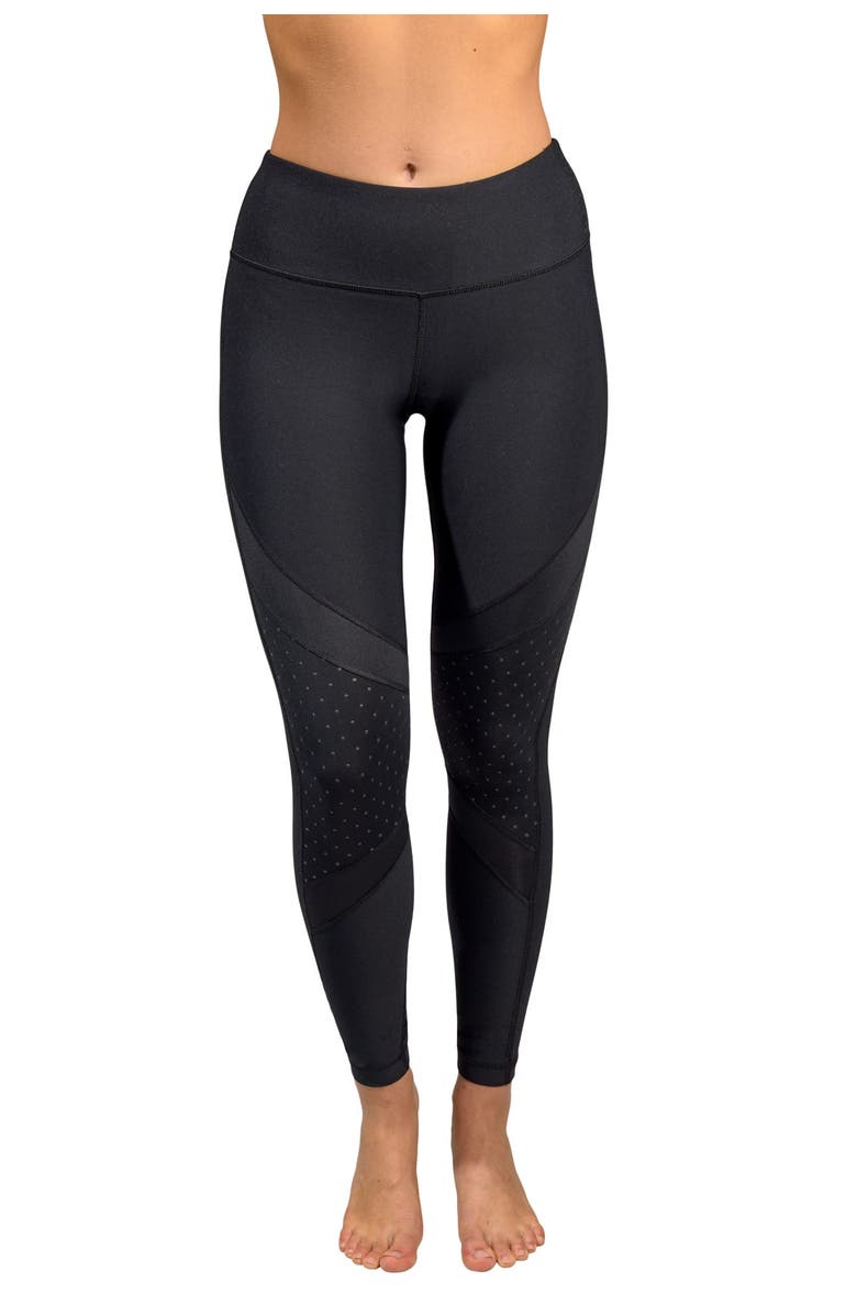 90 DEGREE BY REFLEX High Waist Perforated Leggings, Main, color,
