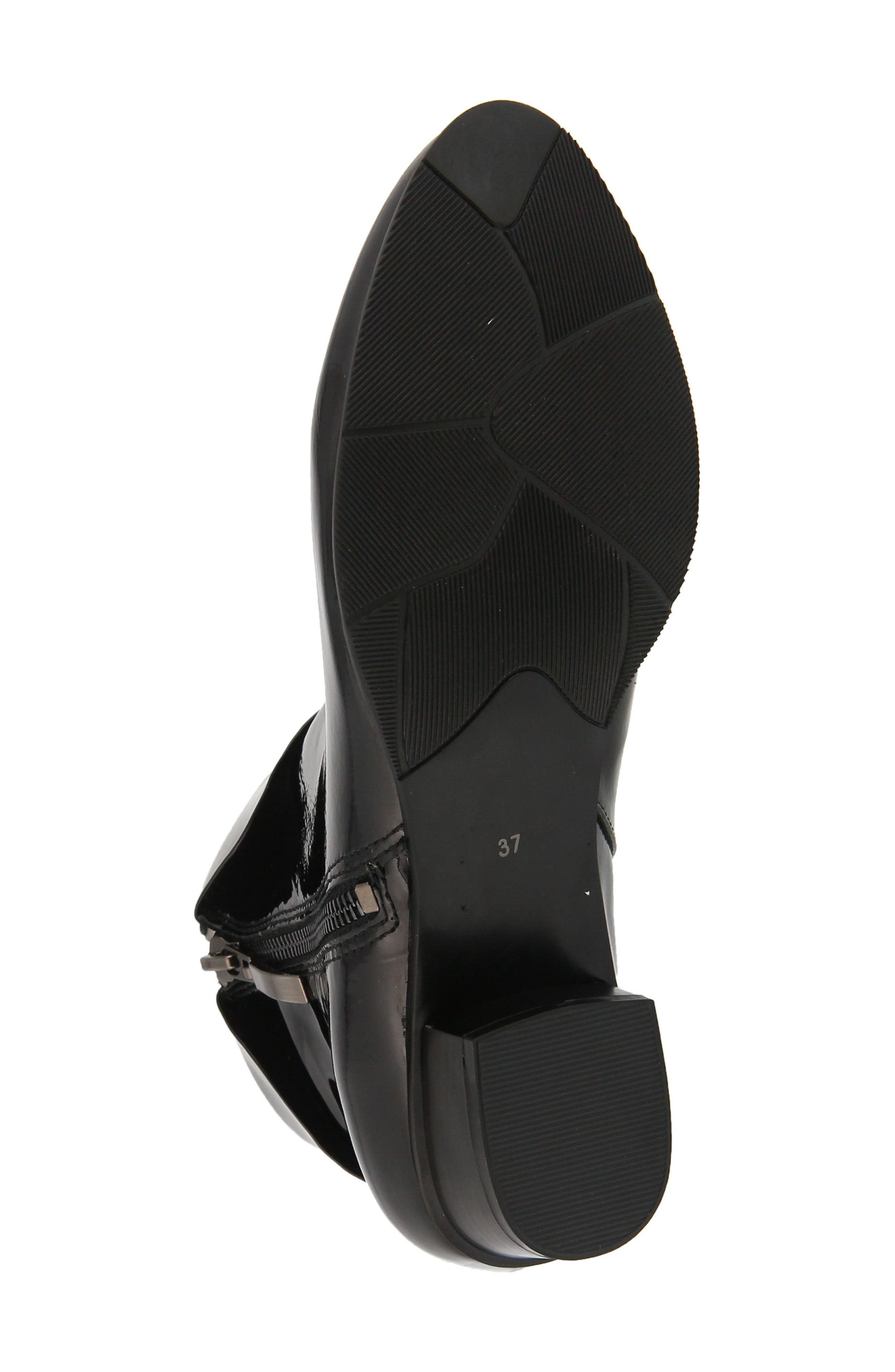 Spring Step Stockholm Foldover Cuff Bootie, Alternate, color, Black Patent Leather