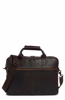 Johnston & Murphy Pebbled Leather Briefcase