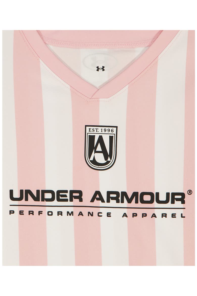 Kids' UA Tech™ Uniform Mesh Graphic Jersey & Shorts Set, Alternate, color, PRIME PINK