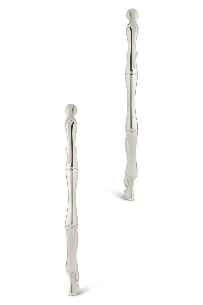Delia Textured Hoop Earrings, Alternate, color, SILVER