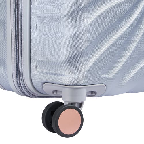 Delsey Paris Alexis Hardside 2-piece (21"/29") Expandable Spinner Luggage Set In Platinum/rose Gold