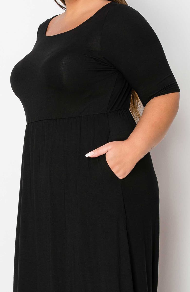 L I V D Eva Jersey Maxi Dress, Alternate, color, Black